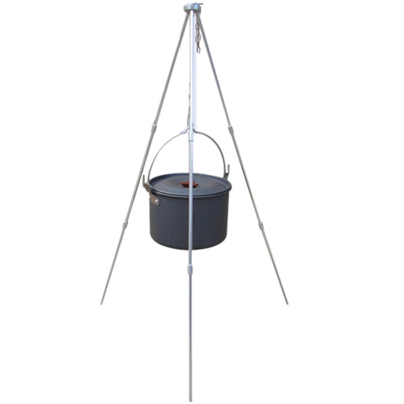 Camping bonfire tripod bracket