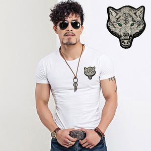 T-shirt  Wolf embroidery