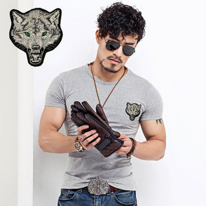 T-shirt  Wolf embroidery