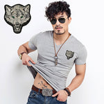 T-shirt  Wolf embroidery