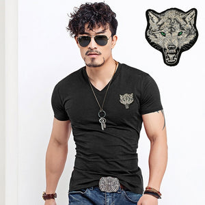 T-shirt  Wolf embroidery