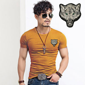 T-shirt  Wolf embroidery