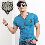 T-shirt  Wolf embroidery