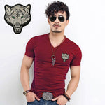 T-shirt  Wolf embroidery